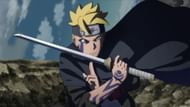 The protagonist using the Jougan in the flashforward scene in the anime (Image via Studio Pierrot).